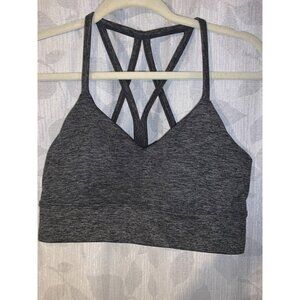 Heather Gray Crossback Sports Bra size sm/med